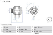 0 986 085 020 generátor BOSCH