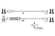 0 986 357 236 BOSCH sada zapaľovacích káblov 0 986 357 236 BOSCH