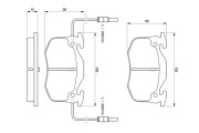 0 986 424 147 BOSCH sada brzdových platničiek kotúčovej brzdy 0 986 424 147 BOSCH