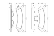 0 986 424 231 Sada brzdových destiček, kotoučová brzda BOSCH