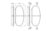 0 986 424 573 BOSCH sada brzdových platničiek kotúčovej brzdy 0 986 424 573 BOSCH