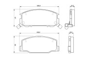 0 986 424 724 BOSCH sada brzdových platničiek kotúčovej brzdy 0 986 424 724 BOSCH