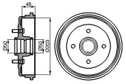 0 986 477 049 BOSCH brzdový bubon 0 986 477 049 BOSCH