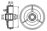 0 986 477 097 BOSCH brzdový bubon 0 986 477 097 BOSCH