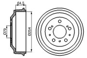 0 986 477 098 BOSCH brzdový bubon 0 986 477 098 BOSCH