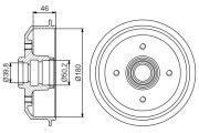 0 986 477 150 BOSCH brzdový bubon 0 986 477 150 BOSCH