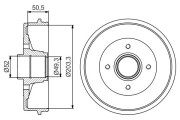 0 986 477 211 BOSCH brzdový bubon 0 986 477 211 BOSCH