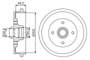 0 986 477 267 BOSCH brzdový bubon 0 986 477 267 BOSCH