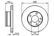 0 986 478 041 Brzdový kotouč BOSCH