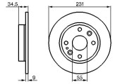 0 986 478 242 BOSCH brzdový kotúč 0 986 478 242 BOSCH