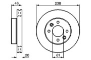 0 986 478 275 BOSCH brzdový kotúč 0 986 478 275 BOSCH