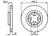 0 986 478 292 BOSCH brzdový kotúč 0 986 478 292 BOSCH