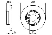 0 986 478 326 BOSCH brzdový kotúč 0 986 478 326 BOSCH