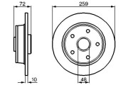 0 986 478 440 BOSCH brzdový kotúč 0 986 478 440 BOSCH