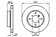 0 986 478 450 BOSCH brzdový kotúč 0 986 478 450 BOSCH