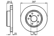 0 986 478 483 Brzdový kotouč BOSCH