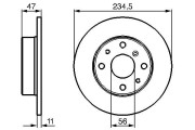 0 986 478 500 Brzdový kotouč BOSCH