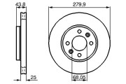 0 986 478 505 BOSCH brzdový kotúč 0 986 478 505 BOSCH