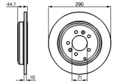 0 986 478 556 BOSCH brzdový kotúč 0 986 478 556 BOSCH