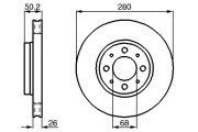 0 986 478 602 BOSCH brzdový kotúč 0 986 478 602 BOSCH