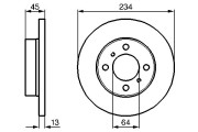 0 986 478 636 BOSCH brzdový kotúč 0 986 478 636 BOSCH