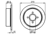 0 986 478 672 BOSCH brzdový kotúč 0 986 478 672 BOSCH