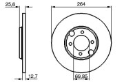 0 986 478 689 BOSCH brzdový kotúč 0 986 478 689 BOSCH