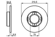 0 986 478 755 BOSCH brzdový kotúč 0 986 478 755 BOSCH