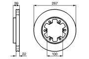 0 986 478 806 BOSCH brzdový kotúč 0 986 478 806 BOSCH