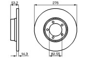 0 986 478 820 BOSCH brzdový kotúč 0 986 478 820 BOSCH