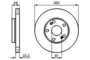 0 986 478 864 BOSCH brzdový kotúč 0 986 478 864 BOSCH