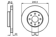 0 986 478 878 BOSCH brzdový kotúč 0 986 478 878 BOSCH