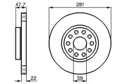 0 986 478 993 Brzdový kotouč BOSCH