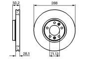 0 986 479 026 BOSCH brzdový kotúč 0 986 479 026 BOSCH