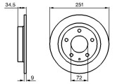 0 986 479 208 BOSCH brzdový kotúč 0 986 479 208 BOSCH