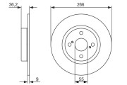 0 986 479 335 Brzdový kotouč BOSCH