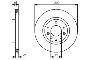 0 986 479 474 Brzdový kotouč BOSCH