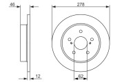 0 986 479 752 Brzdový kotouč BOSCH