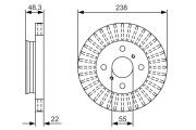 0 986 479 A63 Brzdový kotouč BOSCH