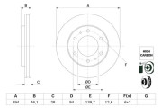 0 986 479 F45 Brzdový kotouč BOSCH