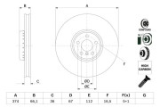 0 986 479 F54 Brzdový kotouč BOSCH