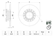 0 986 479 F62 Brzdový kotouč BOSCH