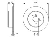 0 986 479 R00 Brzdový kotouč BOSCH