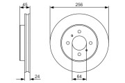 0 986 479 R18 Brzdový kotouč BOSCH