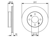 0 986 479 S04 BOSCH brzdový kotúč 0 986 479 S04 BOSCH