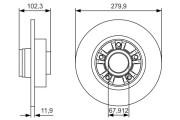 0 986 479 S44 BOSCH brzdový kotúč 0 986 479 S44 BOSCH