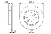 0 986 479 S85 BOSCH brzdový kotúč 0 986 479 S85 BOSCH