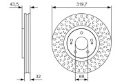 0 986 479 T01 Brzdový kotouč BOSCH