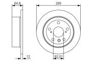 0 986 479 T13 BOSCH brzdový kotúč 0 986 479 T13 BOSCH