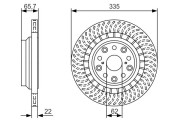 0 986 479 T34 BOSCH brzdový kotúč 0 986 479 T34 BOSCH